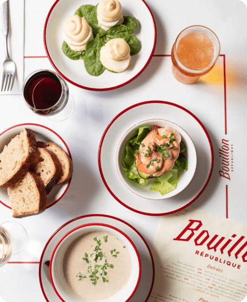Bouillon plan de table