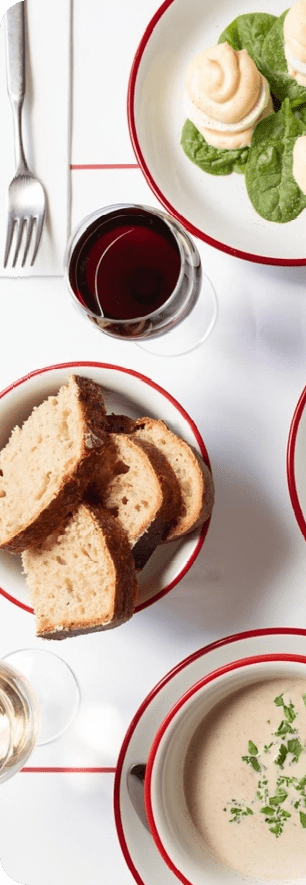 Bouillon plan de table