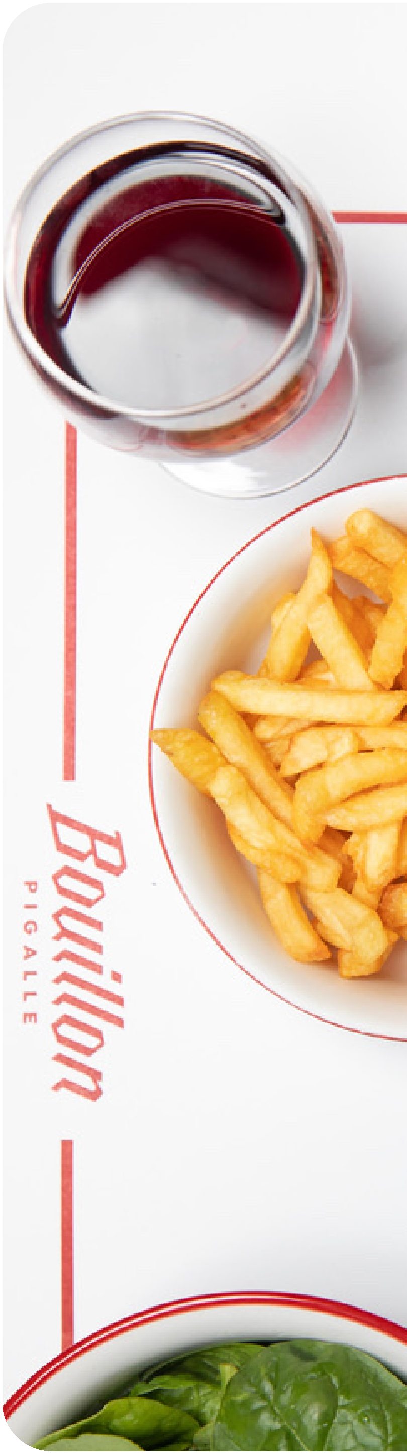 Bouillon plan de table