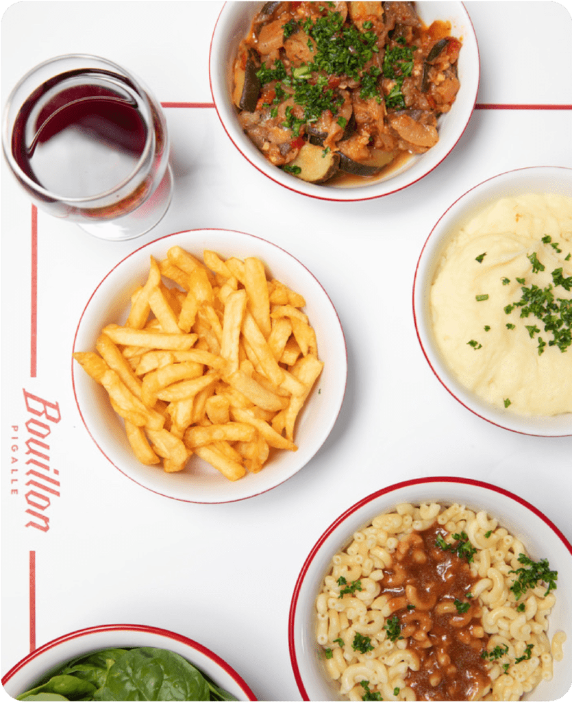 Bouillon plan de table