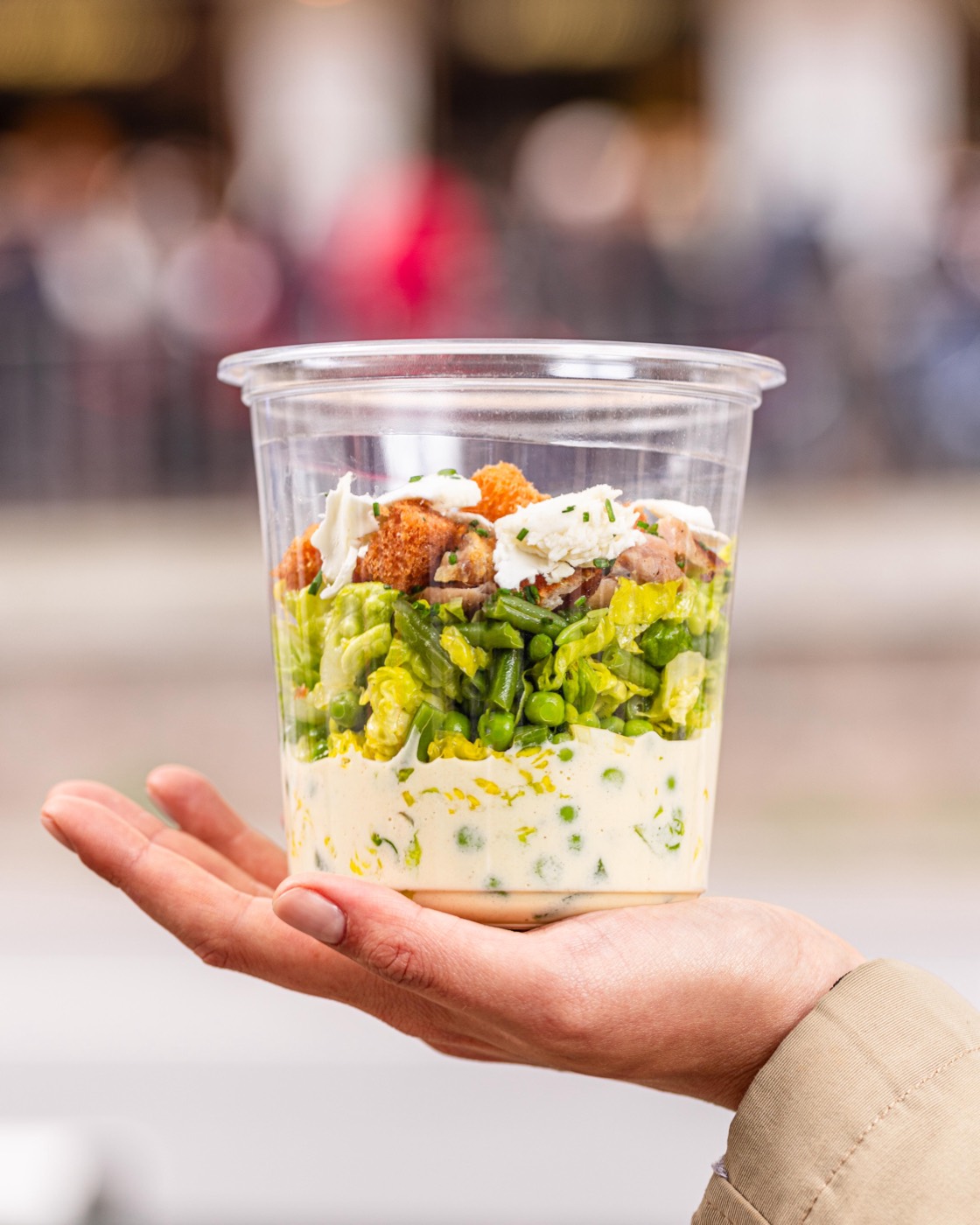 Bistro salad, «Caesar» style